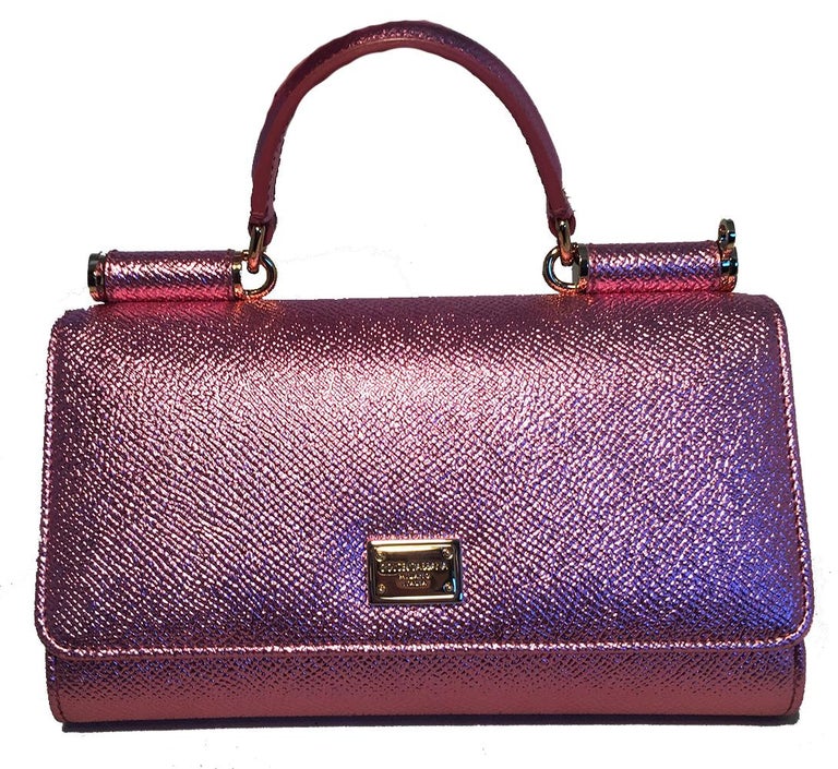 NWOT Dolce and GaBurberryana Pink Sicily Von Wallet Cell Phone Clutch Purse