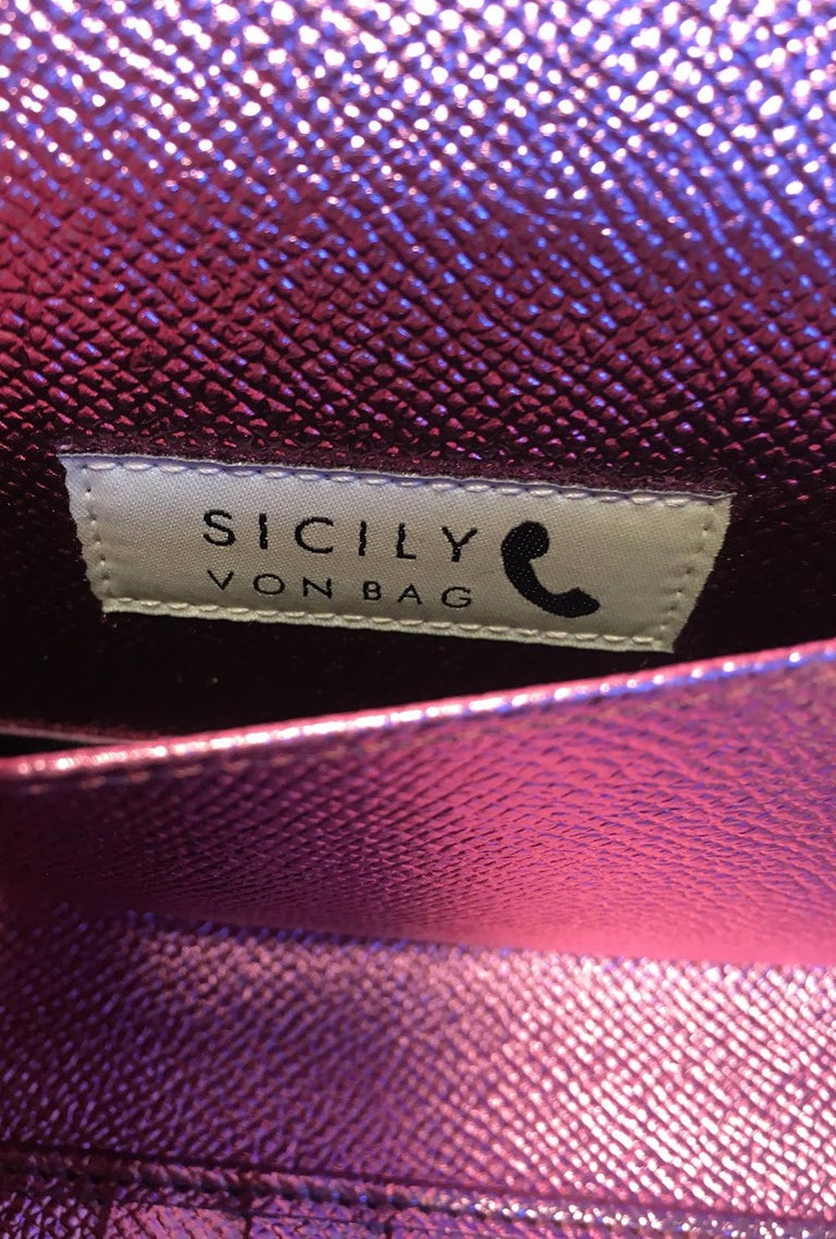 NWOT Dolce and GaBurberryana Pink Sicily Von Wallet Cell Phone Clutch Purse