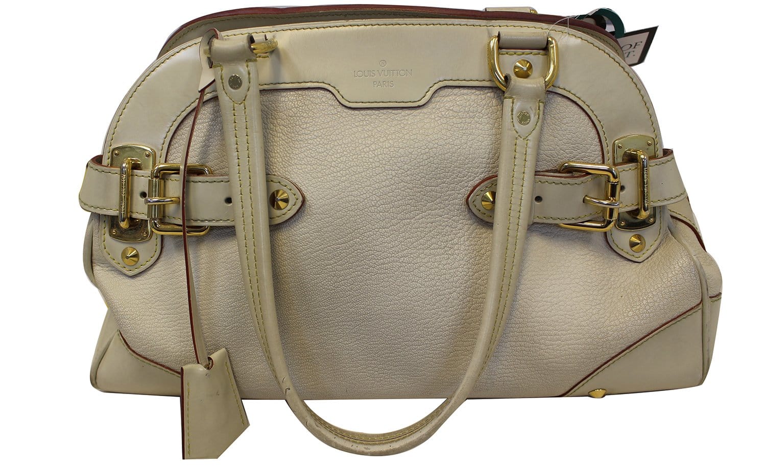 LOUIS VUITTON Suhali Le Radieux White Leather Satchel Bag