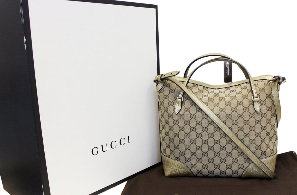 GUCCI Bree  Gucci Canvas Top Handle Shoulder Bag