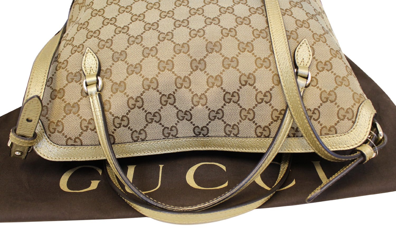 GUCCI Bree  Gucci Canvas Top Handle Shoulder Bag