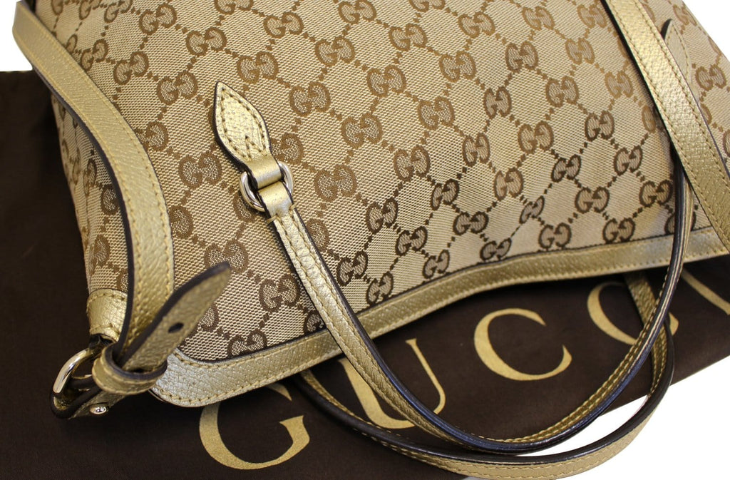 GUCCI Bree  Gucci Canvas Top Handle Shoulder Bag