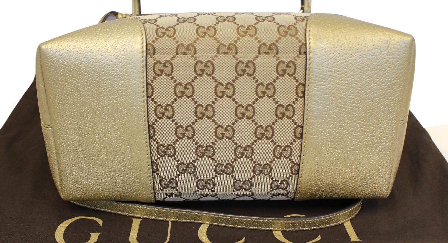 GUCCI Bree  Gucci Canvas Top Handle Shoulder Bag
