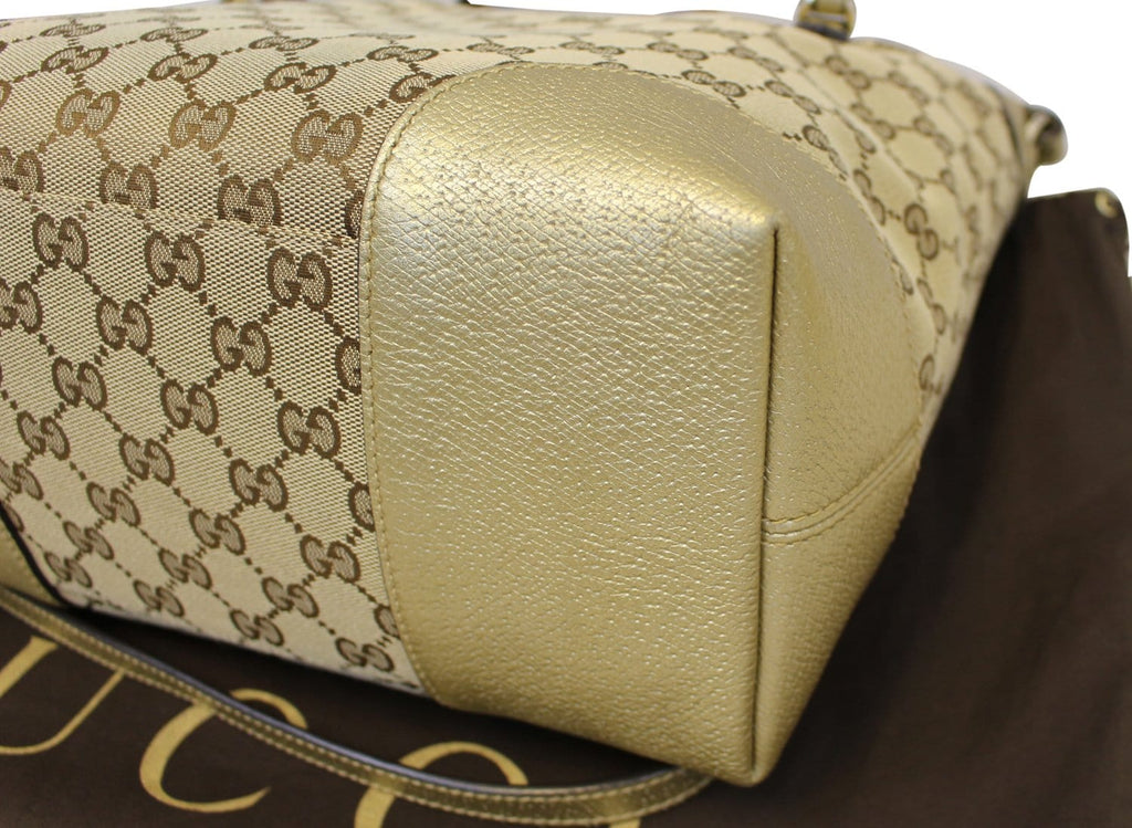 GUCCI Bree  Gucci Canvas Top Handle Shoulder Bag