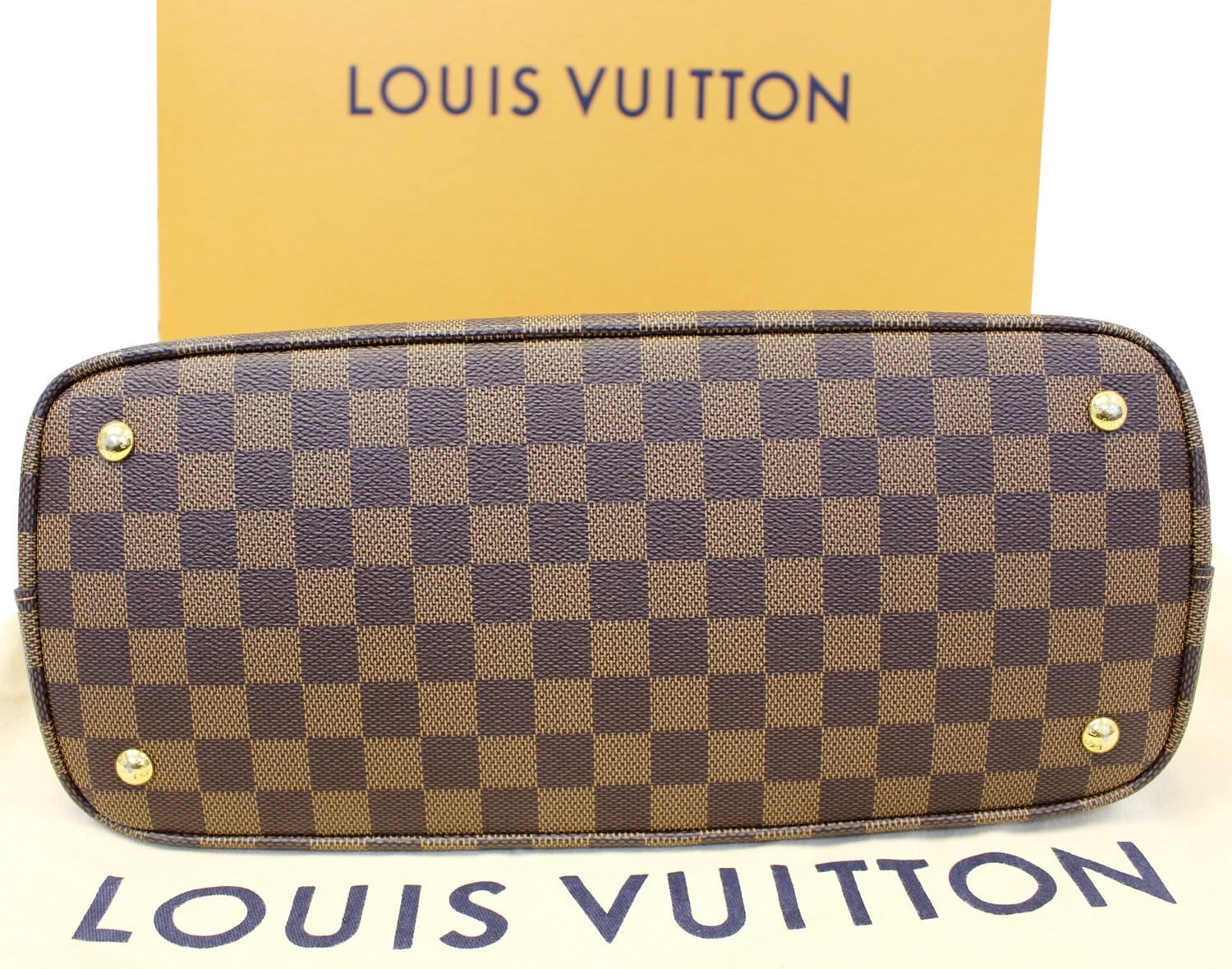 LOUIS VUITTON Kensington Damier Ebene Shoulder Handbag