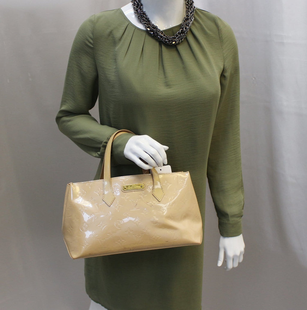 LOUIS VUITTON Monogram Vernis Wilshire PM Tote Bag