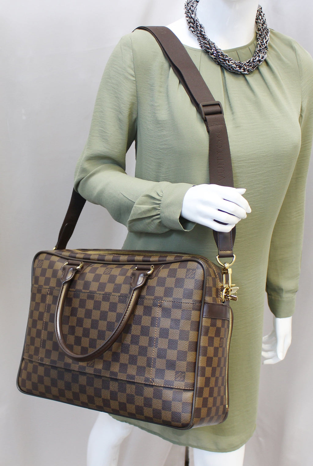 LOUIS VUITTON Damier Ebene Icare Travel Bag