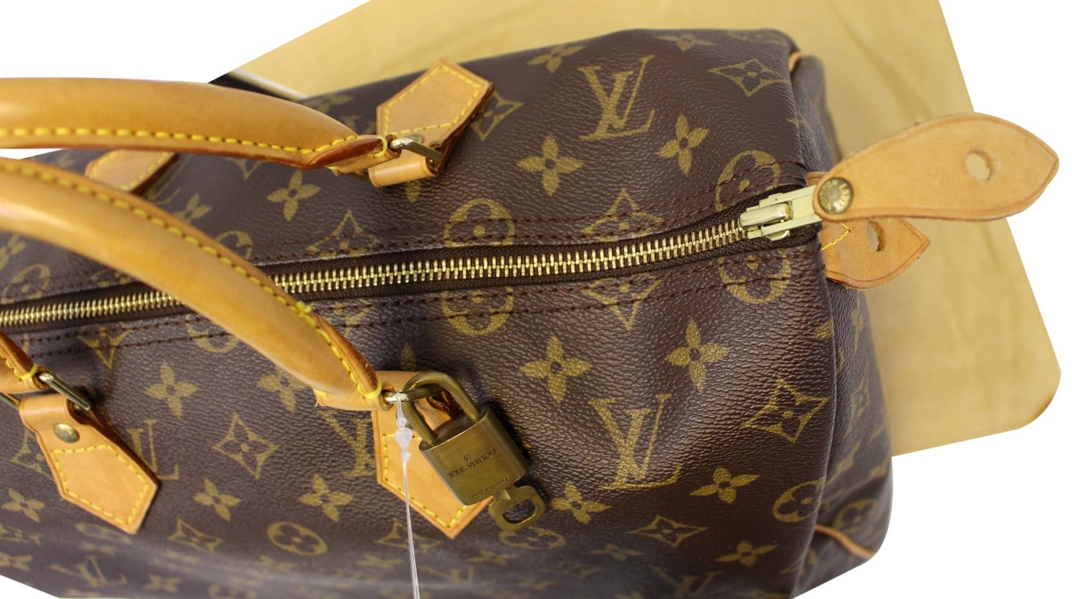 LOUIS VUITTON Monogram Canvas Speedy 35 Satchel Bag