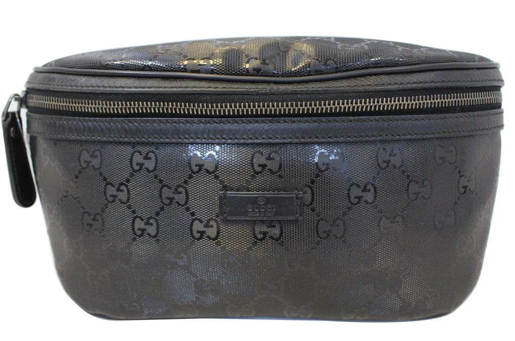 GUCCI Gucci Imprime Monogram Waist Bum Bag Black 233269
