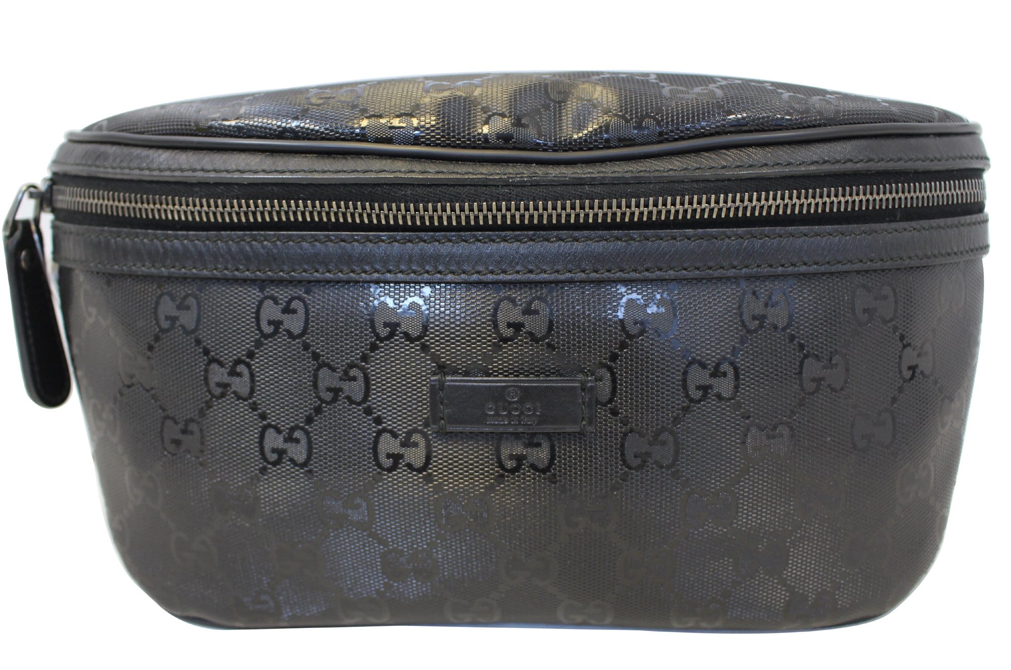 GUCCI Gucci Imprime Monogram Waist Bum Bag Black 233269