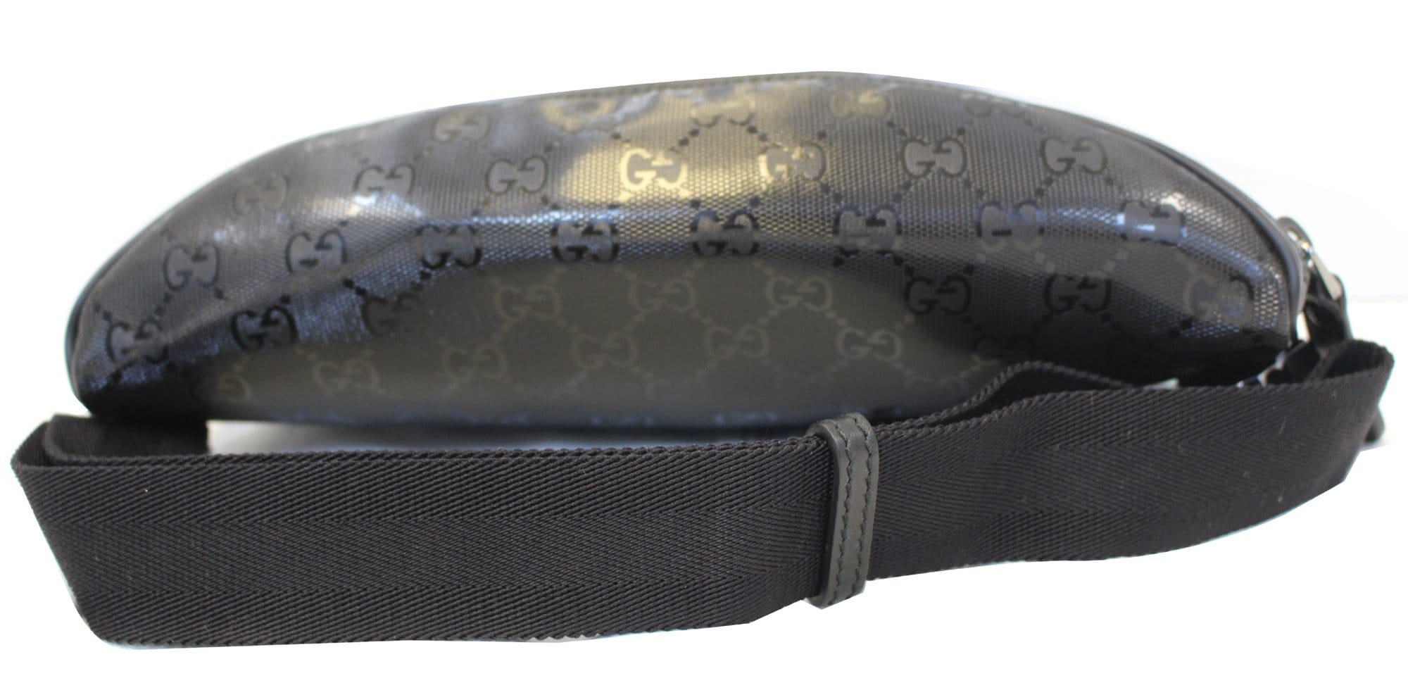 GUCCI Gucci Imprime Monogram Waist Bum Bag Black 233269