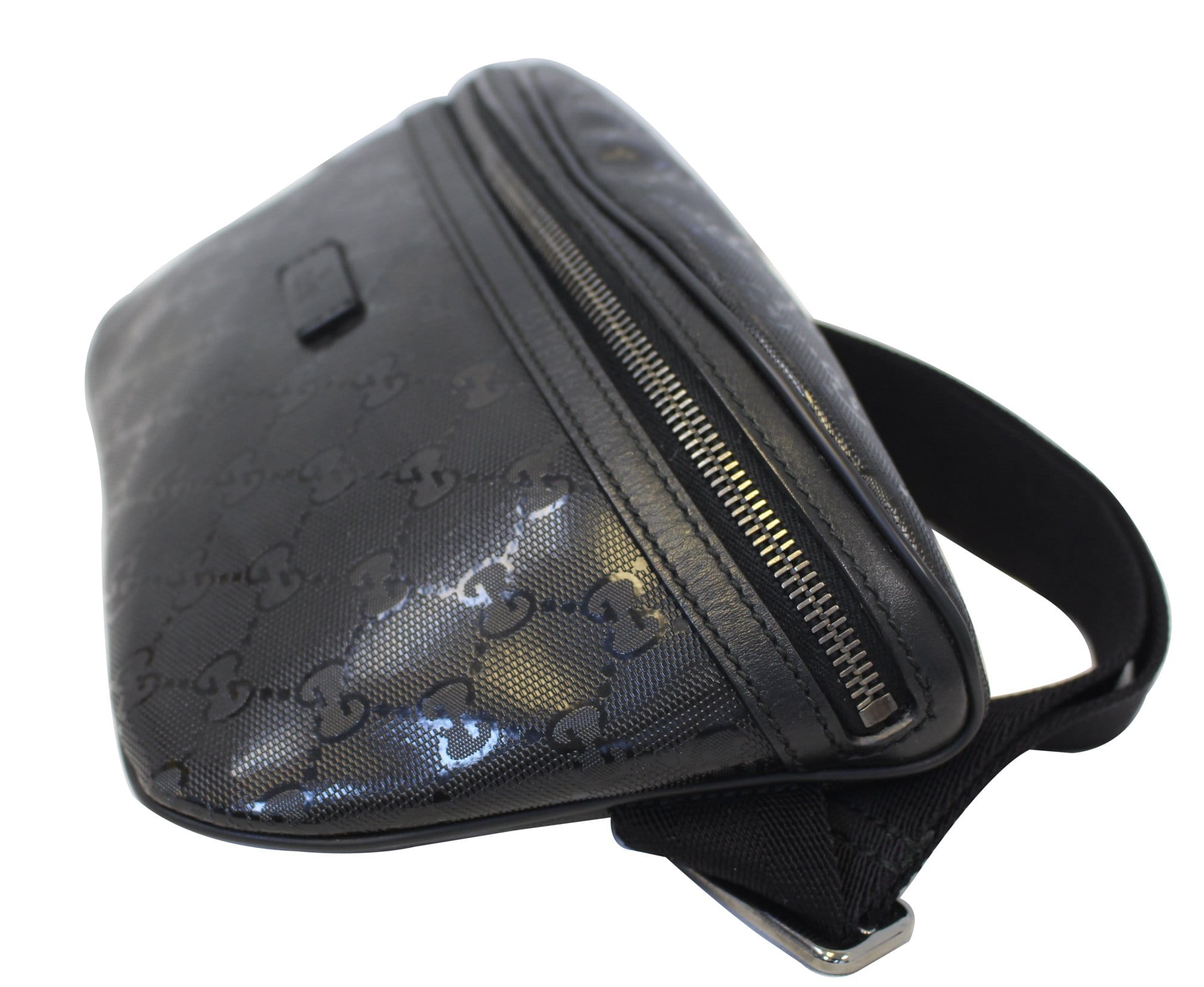 GUCCI Gucci Imprime Monogram Waist Bum Bag Black 233269