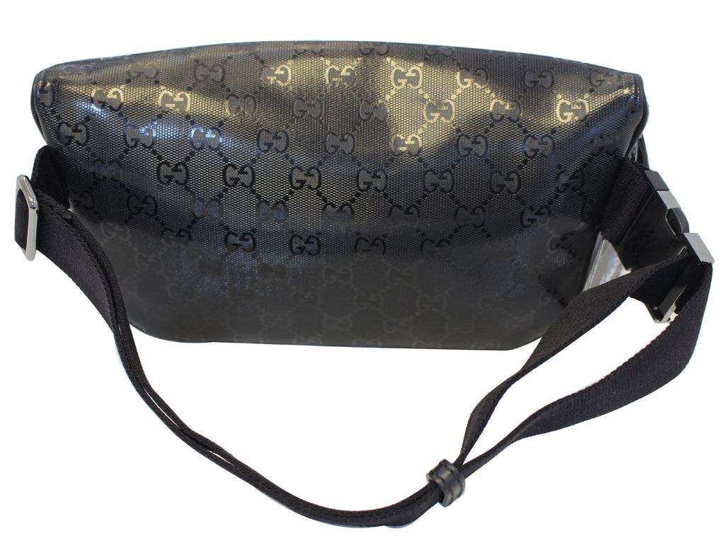 GUCCI Gucci Imprime Monogram Waist Bum Bag Black 233269