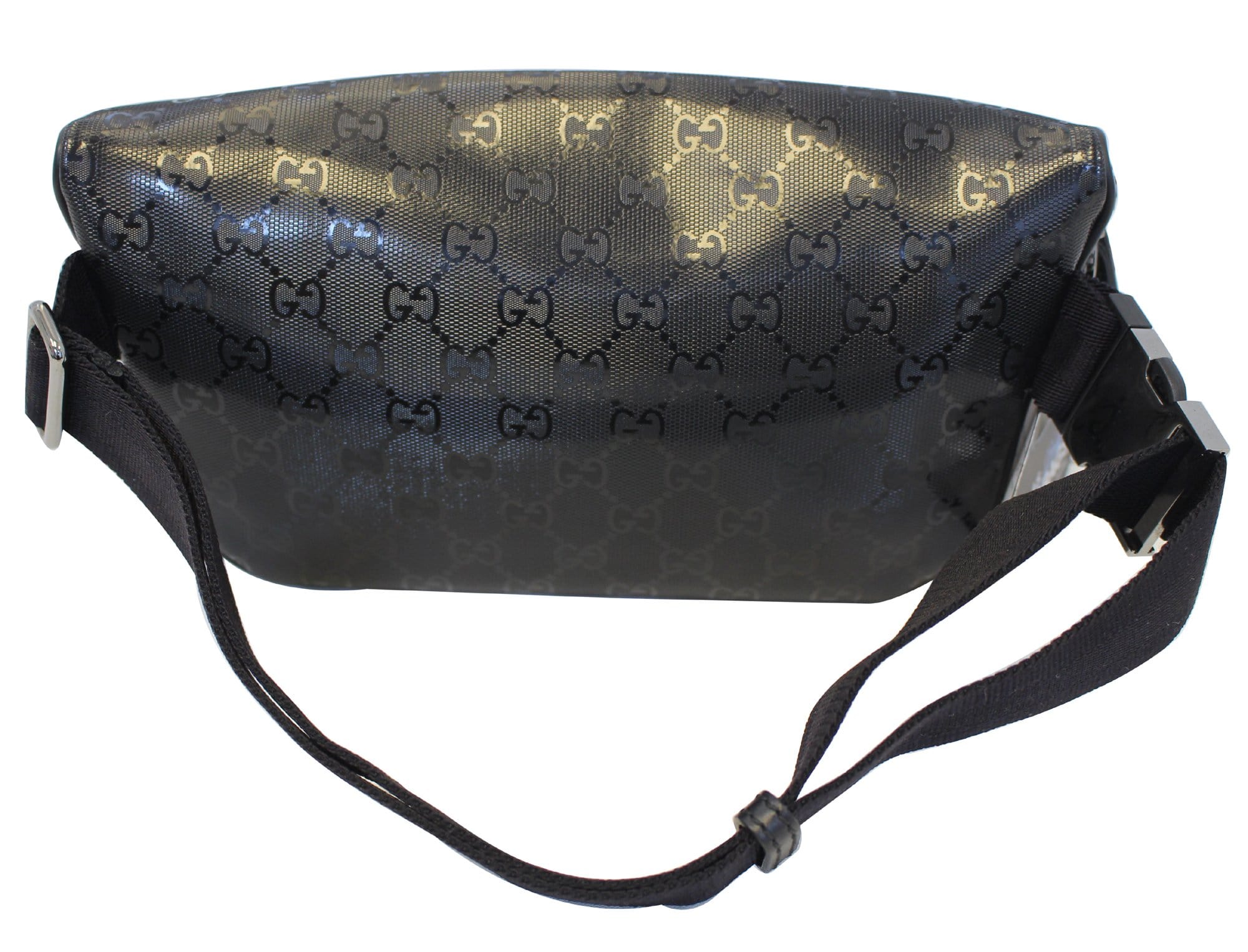 GUCCI Gucci Imprime Monogram Waist Bum Bag Black 233269
