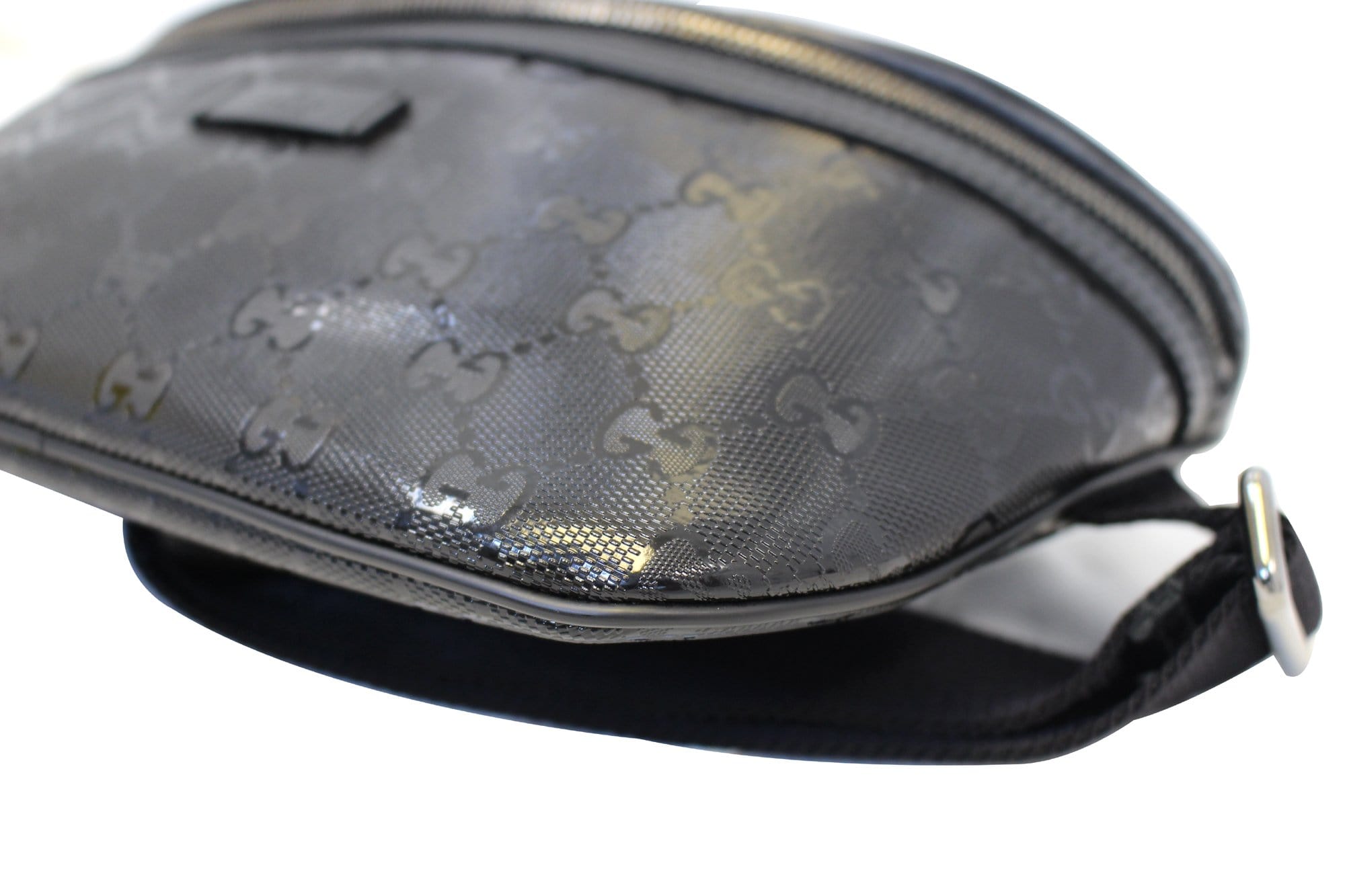 GUCCI Gucci Imprime Monogram Waist Bum Bag Black 233269