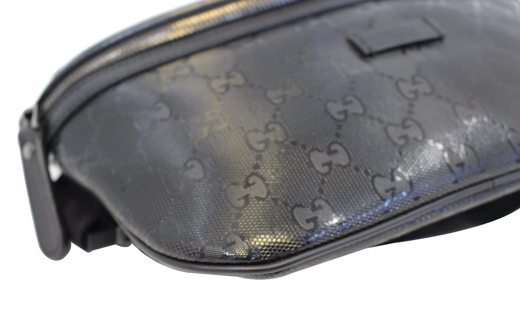 GUCCI Gucci Imprime Monogram Waist Bum Bag Black 233269