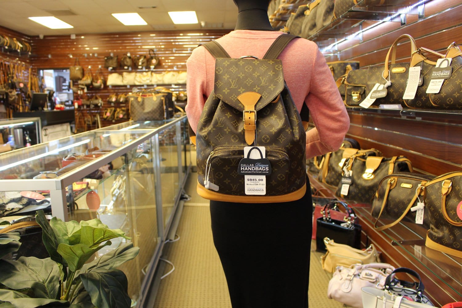 LOUIS VUITTON Backpack  Monogram Canvas Montsouris GM
