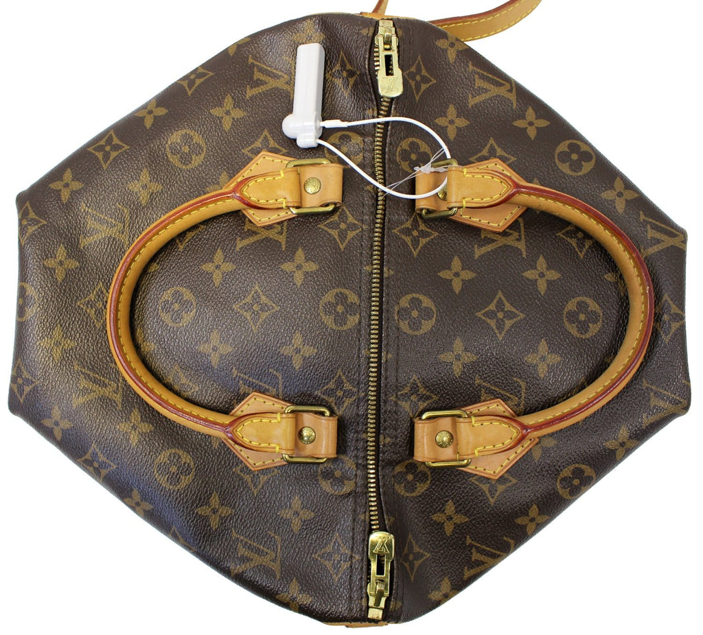 LOUIS VUITTON Speedy 30 Monogram Canvas  Bandouliere Satchel Bag