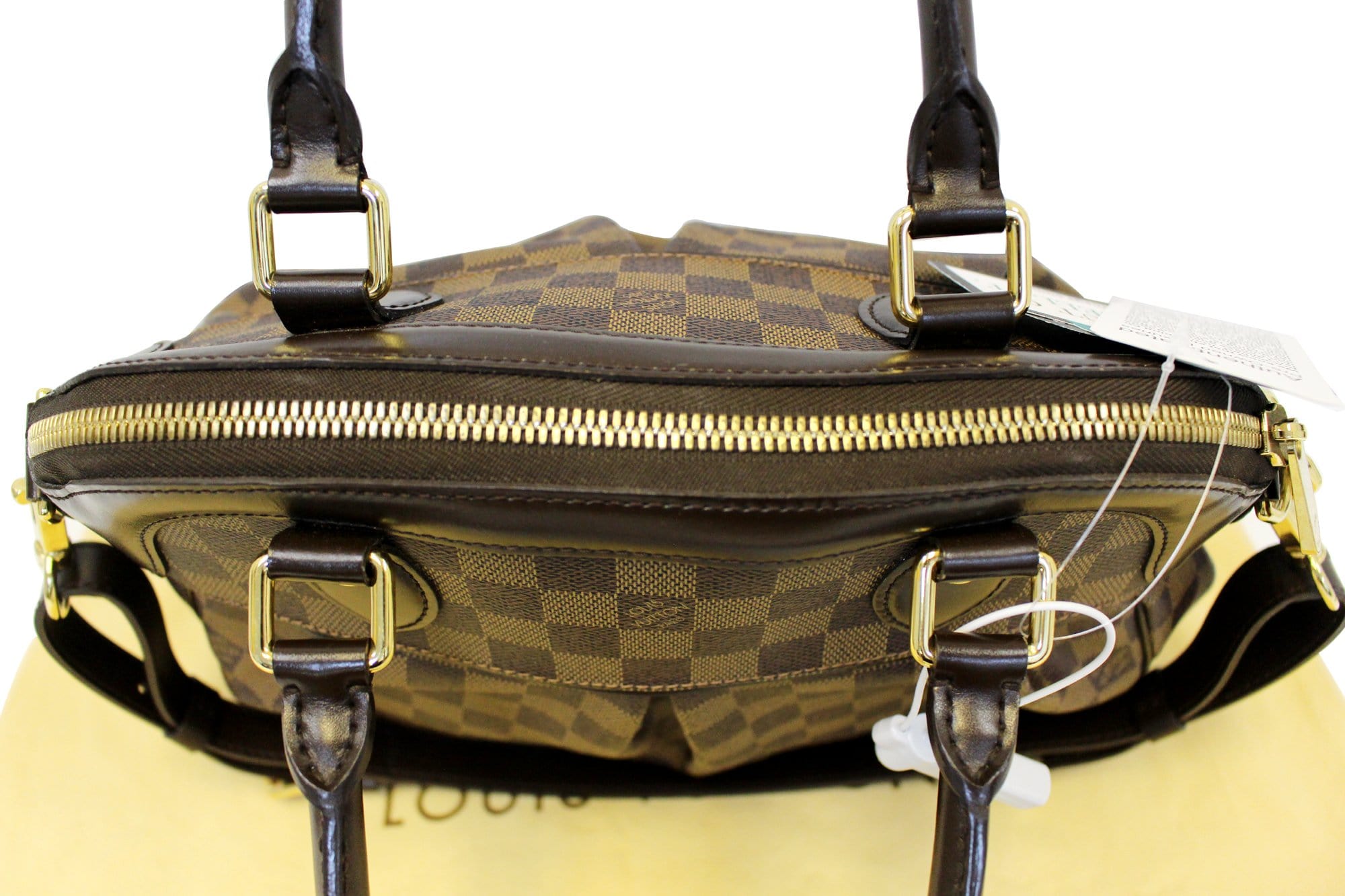 LOUIS VUITTON Trevi PM Damier Ebene  Brown Shoulder Bag