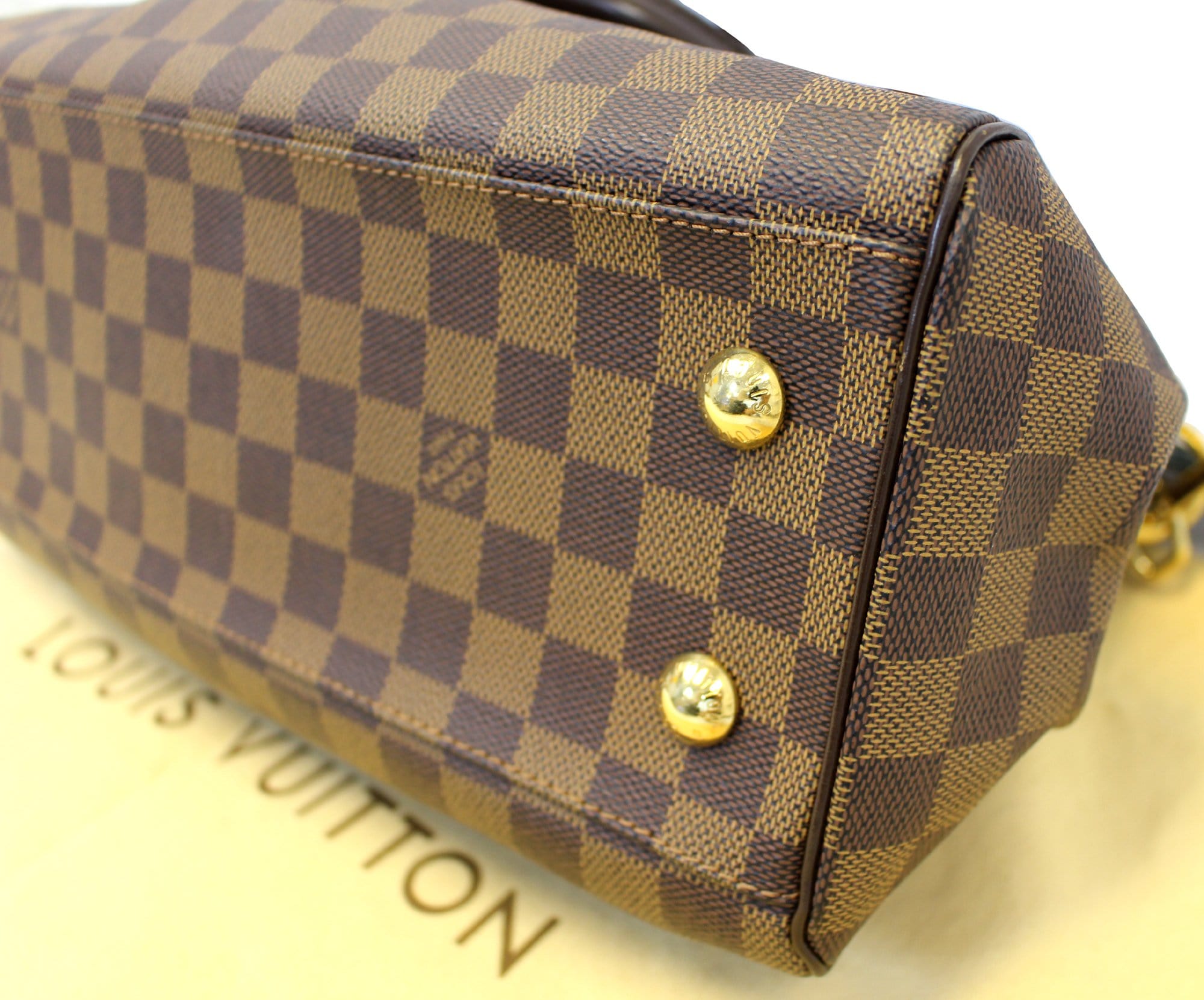 LOUIS VUITTON Trevi PM Damier Ebene  Brown Shoulder Bag