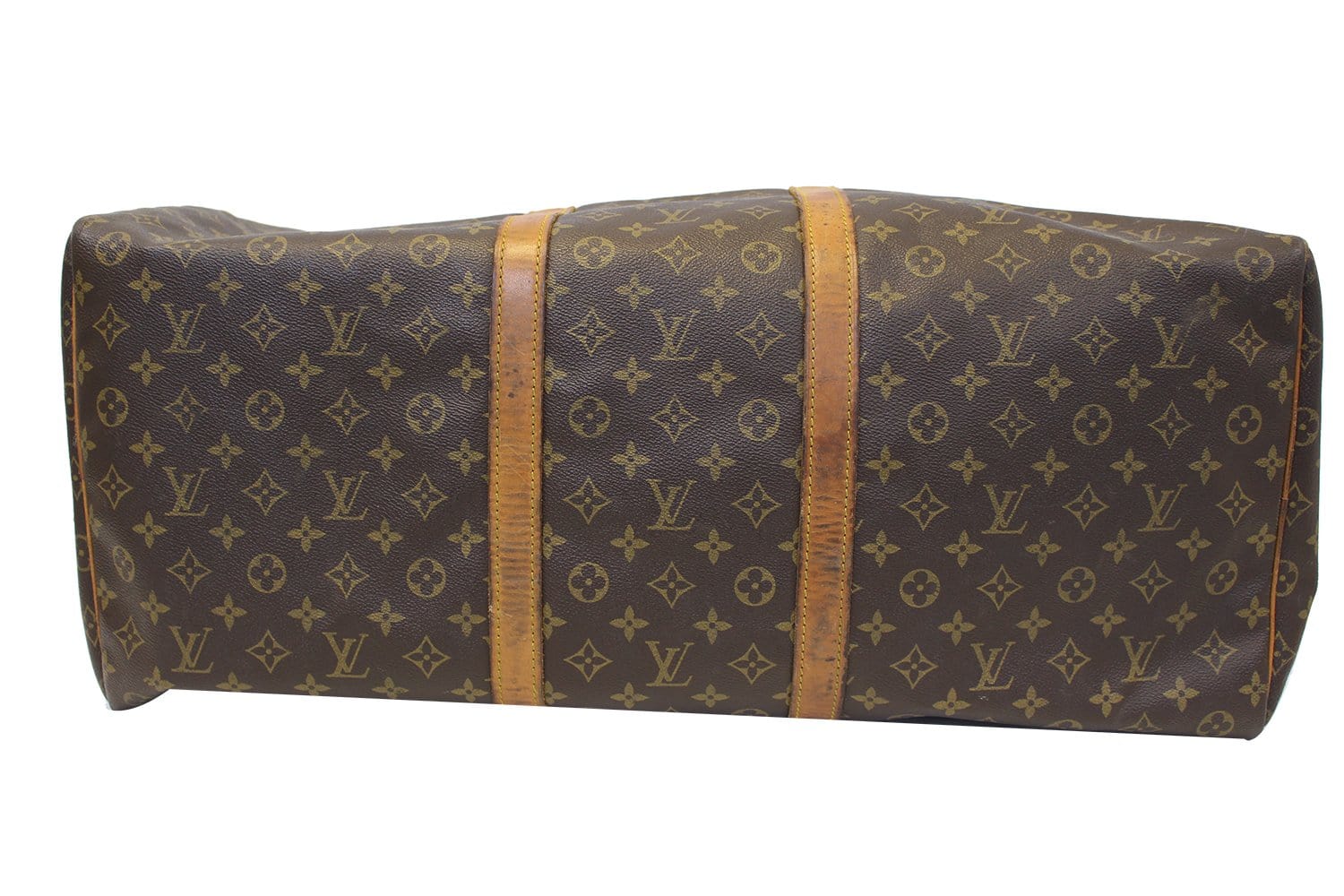 LOUIS VUITTON Keepall 60 Monogram Canvas Travel Bag Brown