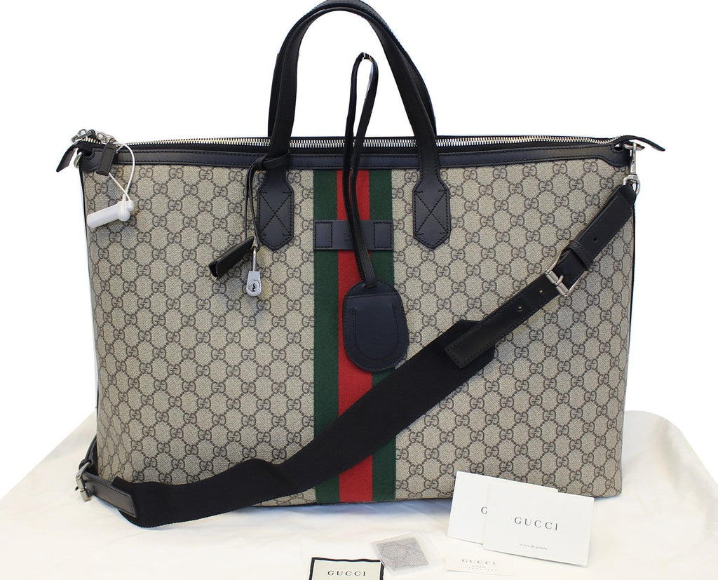 GUCCI Gucci Supreme Canvas Web Duffle Bag 353406
