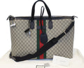 GUCCI Gucci Supreme Canvas Web Duffle Bag 353406