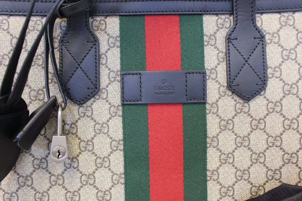 GUCCI Gucci Supreme Canvas Web Duffle Bag 353406