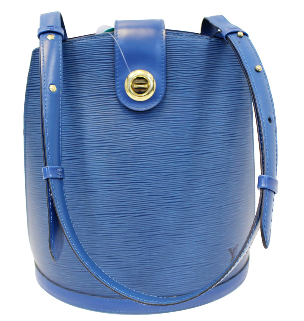 LOUIS VUITTON Epi Leather Blue Cluny Shoulder Bag