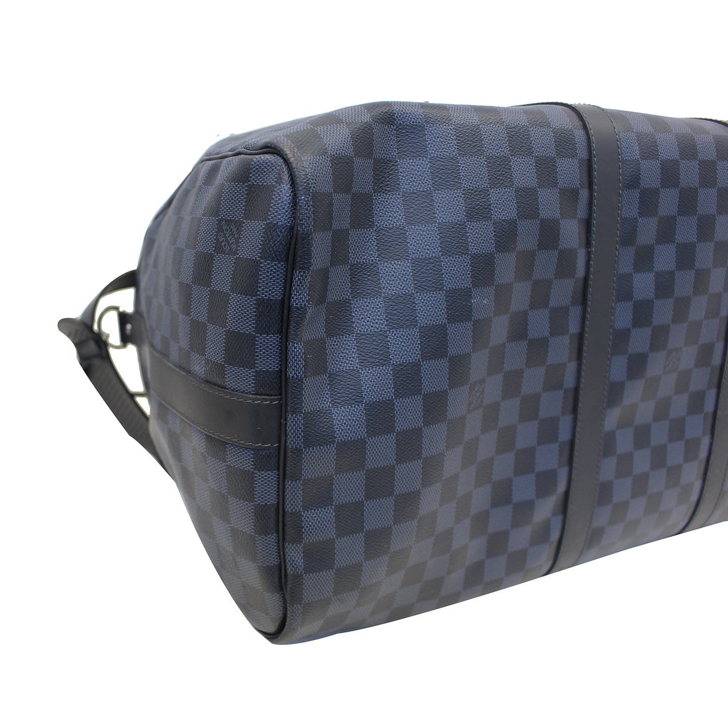 LOUIS VUITTON Keepall 55  Damier Cobalt Canvas Bandouliere Travel Bag