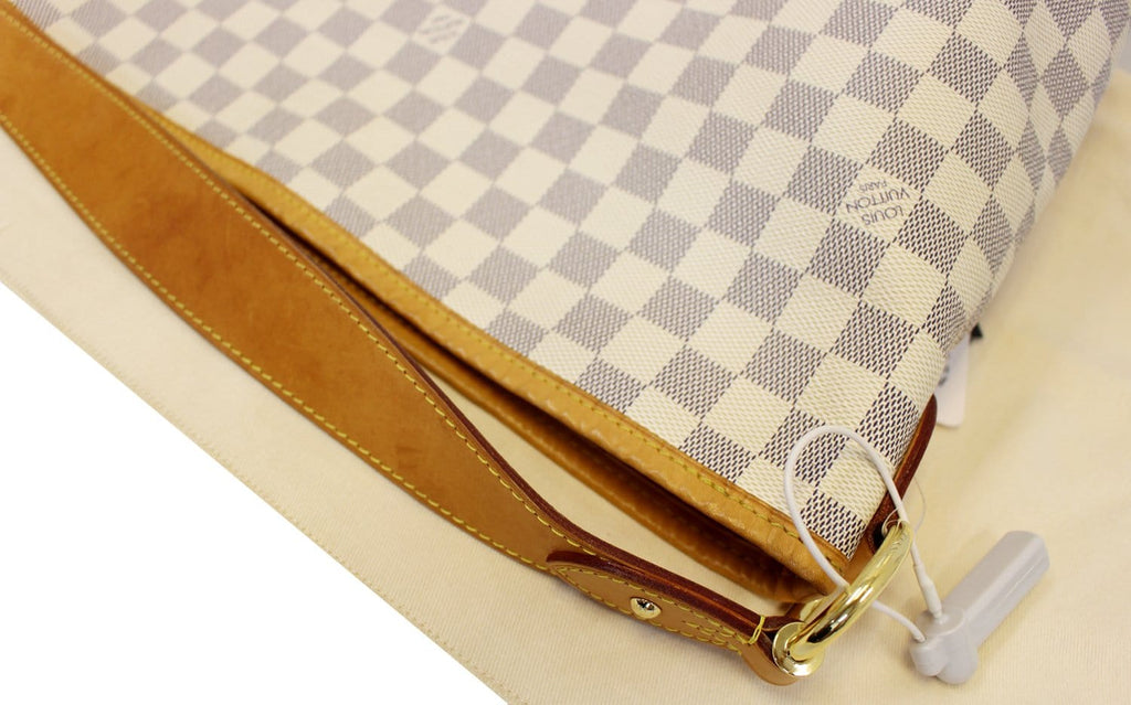 LOUIS VUITTON Delightful MM NM Damier Azur Pink Hobo Shoulder Bag