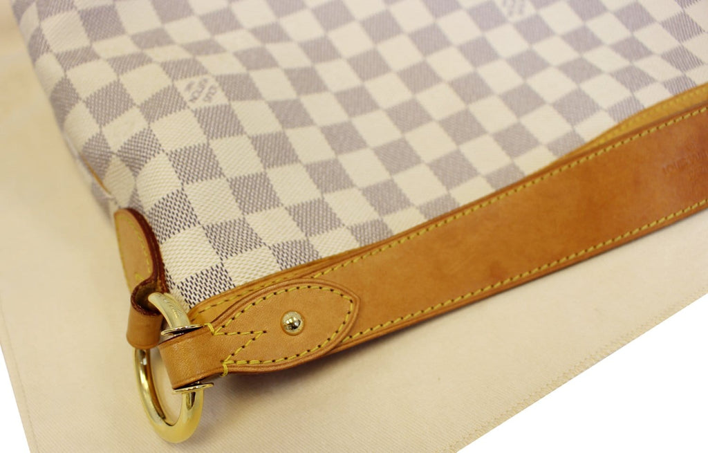LOUIS VUITTON Delightful MM NM Damier Azur Pink Hobo Shoulder Bag