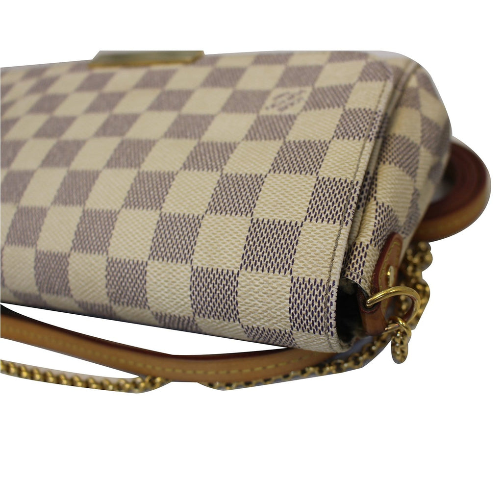 LOUIS VUITTON Favorite MM Damier Azur Shoulder Crossbody Bag