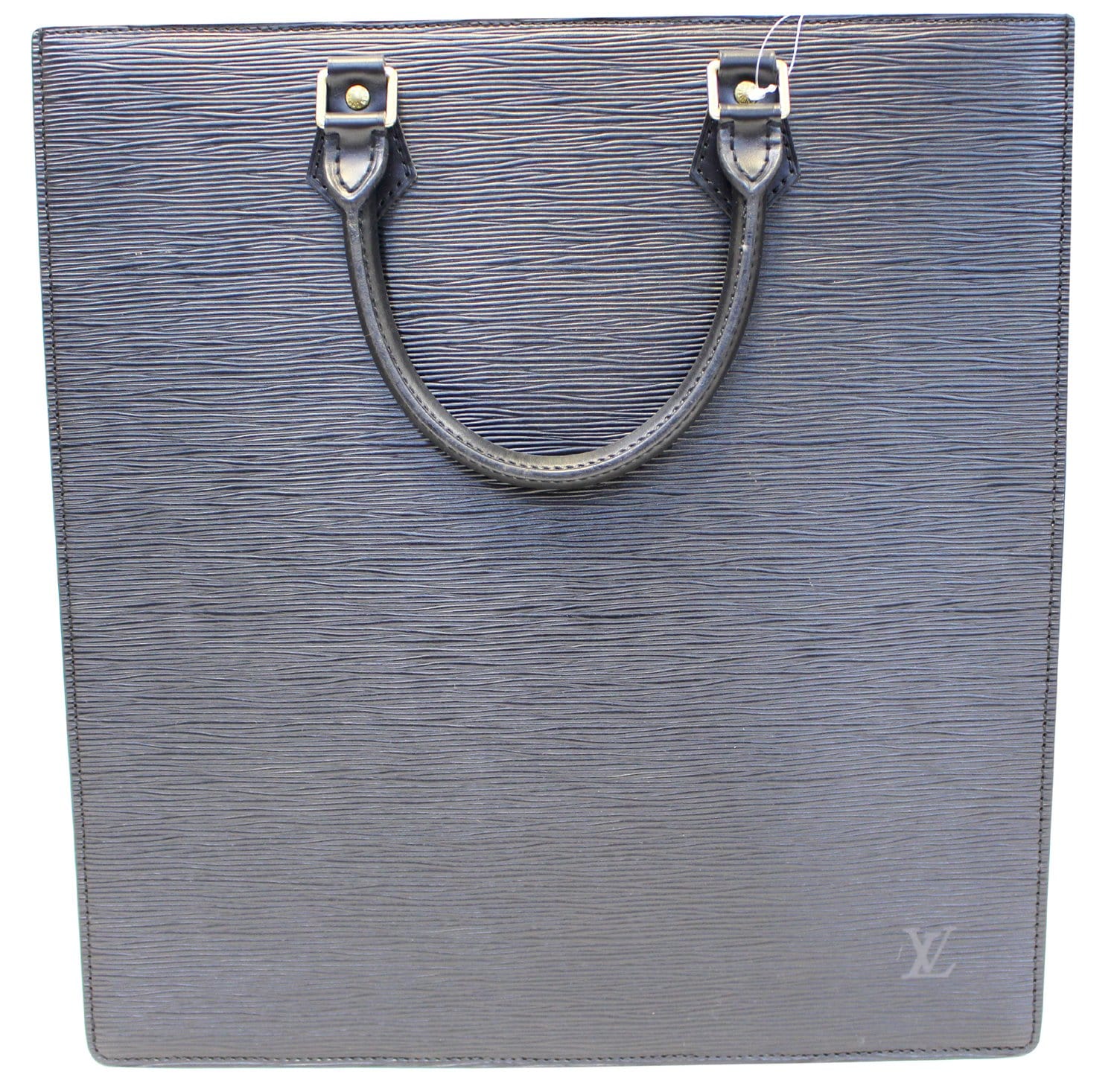 LOUIS VUITTON Epi Leather Black Sac Plat Satchel Bag