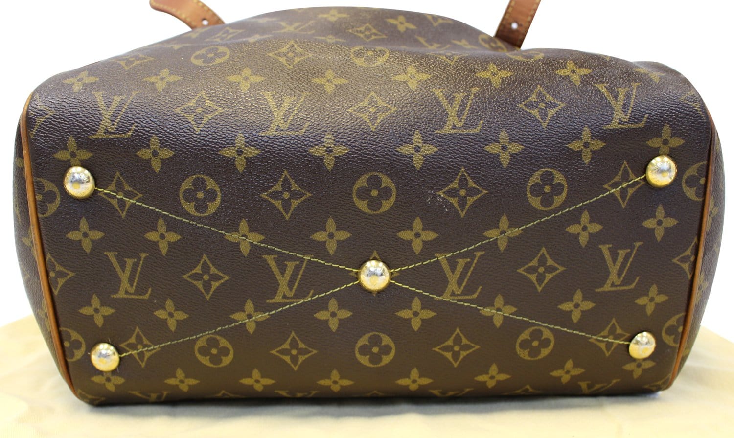 LOUIS VUITTON Tivoli GM Monogram Canvas Shoulder Bag Brown