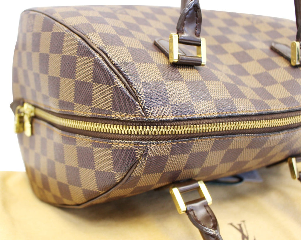 LOUIS VUITTON Damier Ebene Brown Ribera MM Satchel Bag