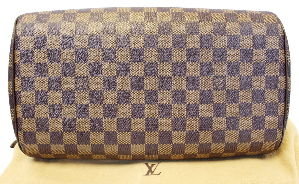 LOUIS VUITTON Damier Ebene Brown Ribera MM Satchel Bag