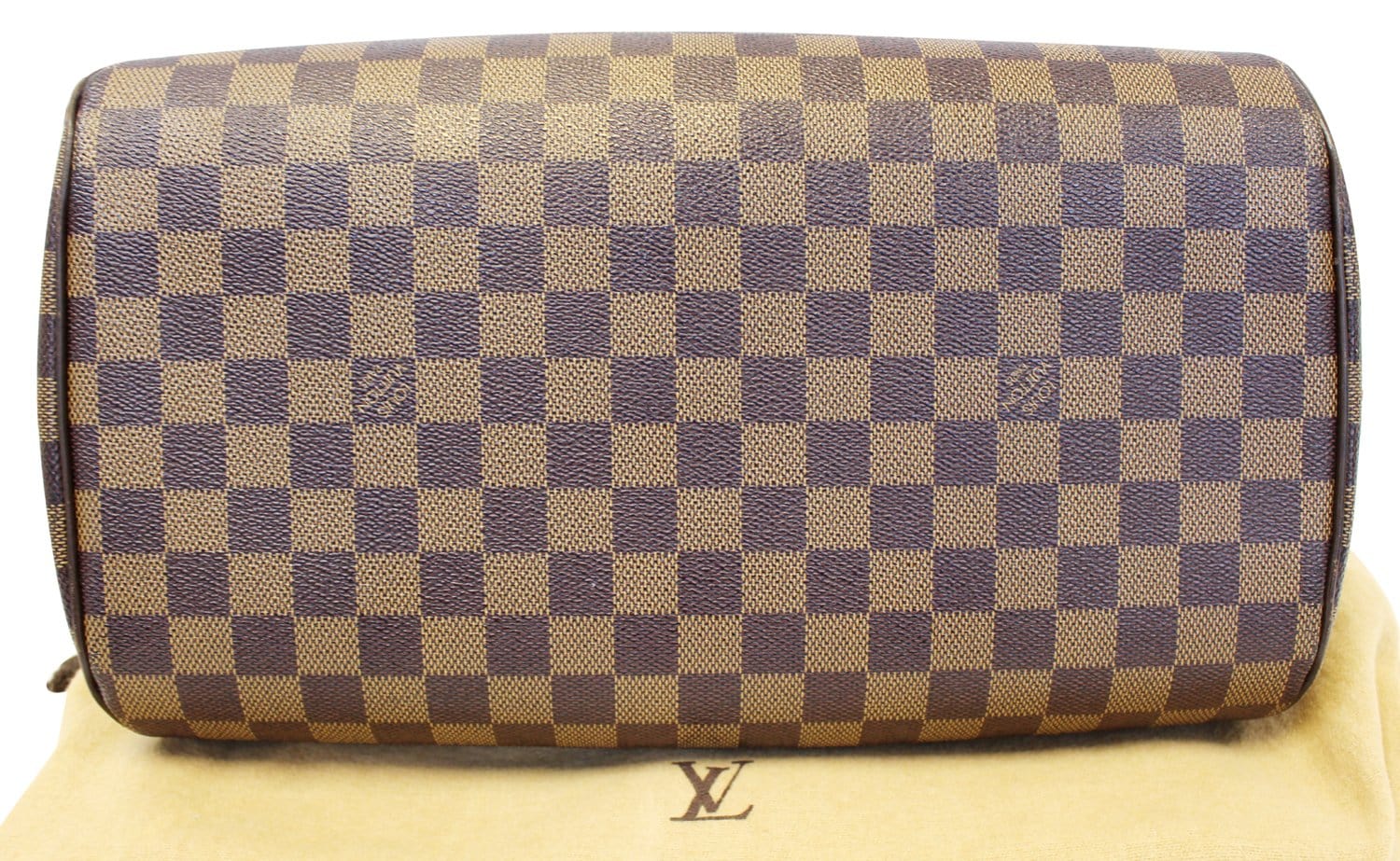LOUIS VUITTON Damier Ebene Brown Ribera MM Satchel Bag