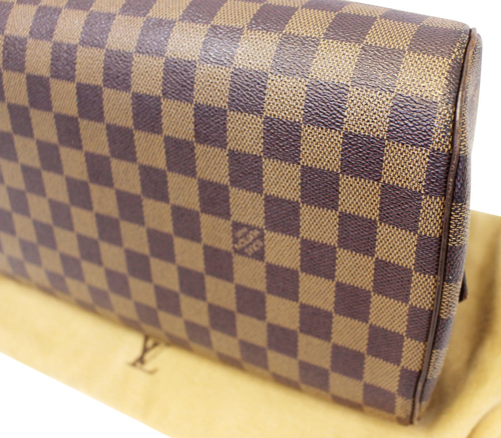LOUIS VUITTON Damier Ebene Brown Ribera MM Satchel Bag