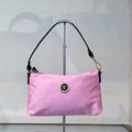 Versace Light Pink Nylon Pouch Shoulder Bag