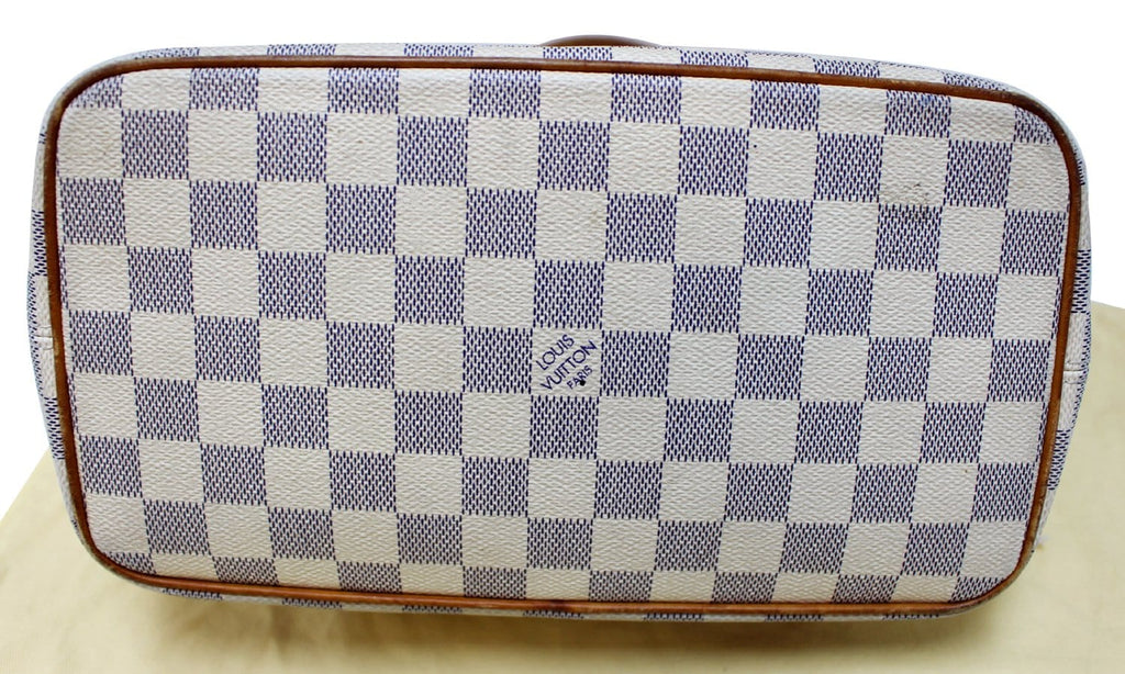 LOUIS VUITTON Damier Azur Saleya PM Tote Shoulder Bag