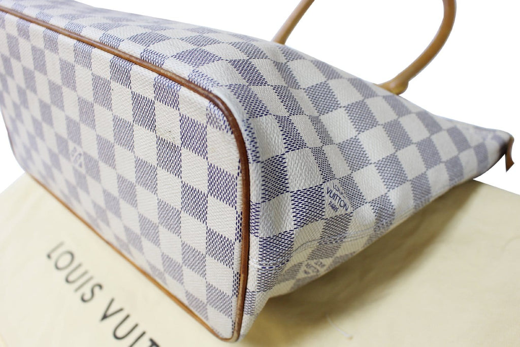 LOUIS VUITTON Damier Azur Saleya PM Tote Shoulder Bag