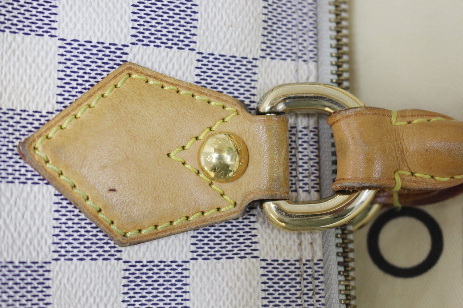 LOUIS VUITTON Damier Azur Saleya PM Tote Shoulder Bag