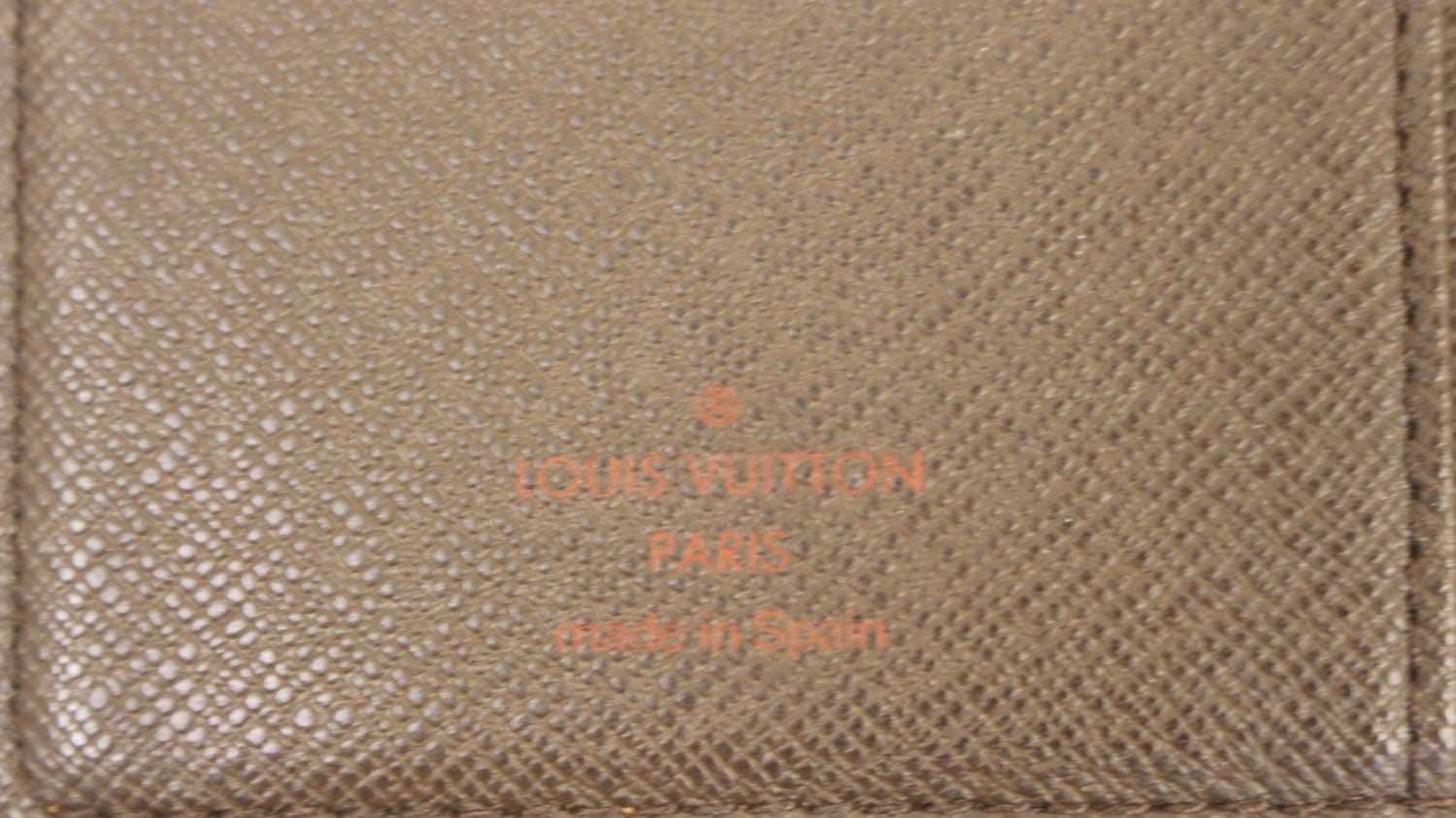 LOUIS VUITTON Damier Ebene Checkbook Cover Card Holder Wallet