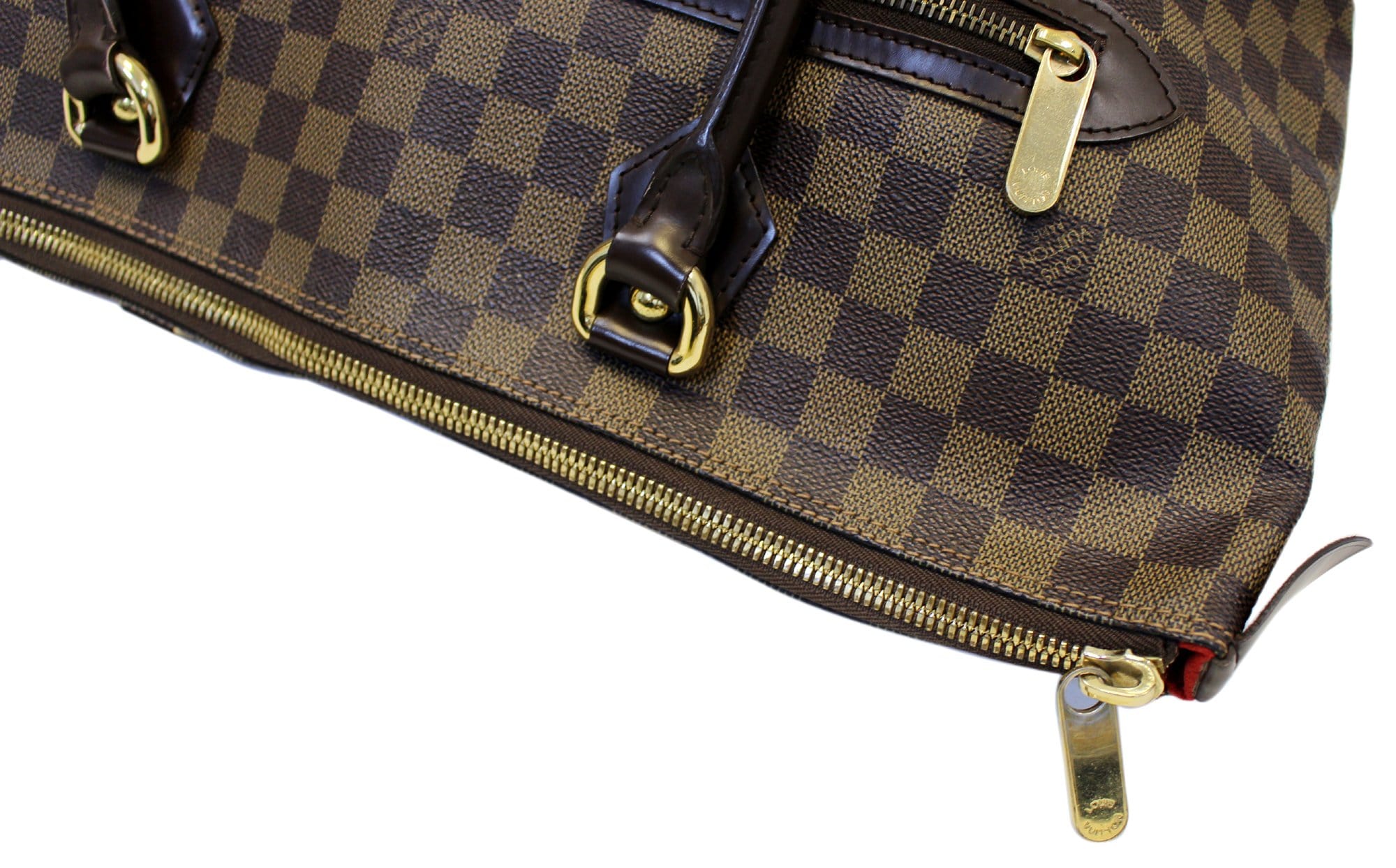 LOUIS VUITTON Saleya GM Damier Ebene Shoulder Handbag