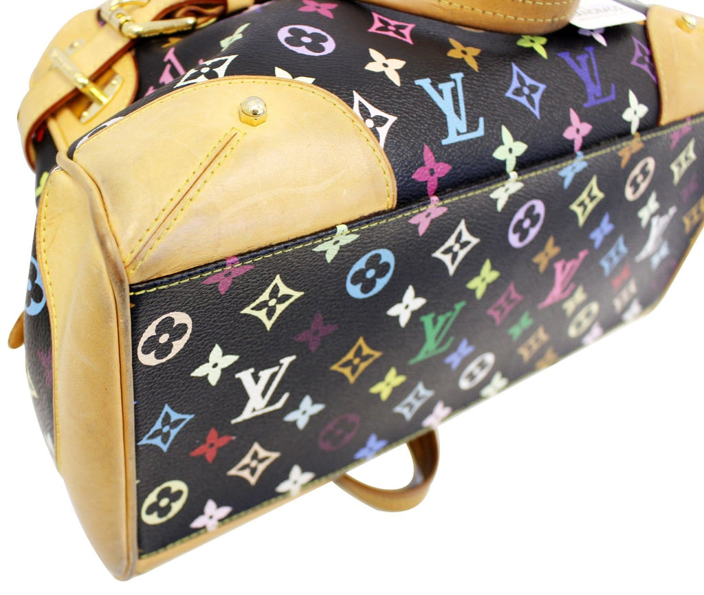 LOUIS VUITTON Black Monogram Multicolore Claudia Bag
