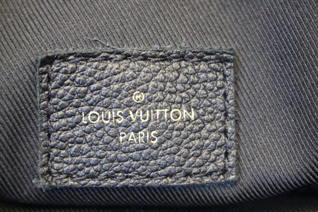 LOUIS VUITTON Ponthieu PM Empreinte Leather Shoulder Bag Black