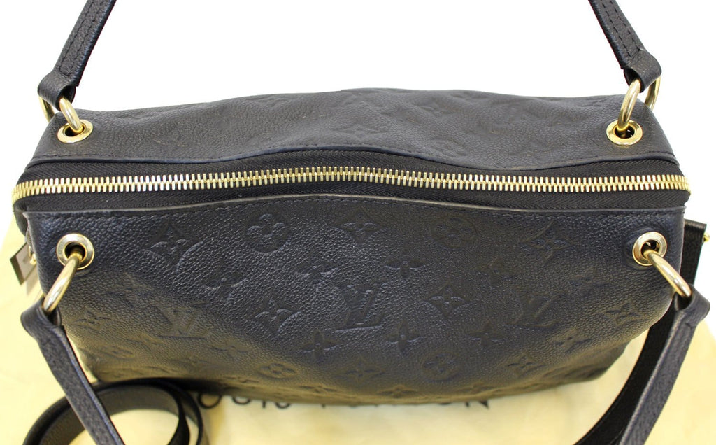 LOUIS VUITTON Ponthieu PM Empreinte Leather Shoulder Bag Black