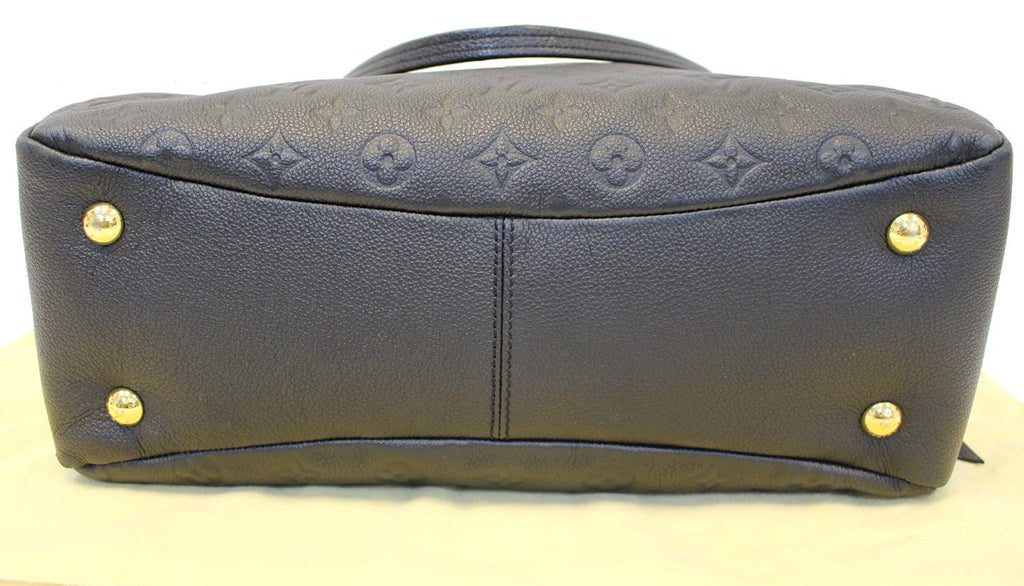 LOUIS VUITTON Ponthieu PM Empreinte Leather Shoulder Bag Black