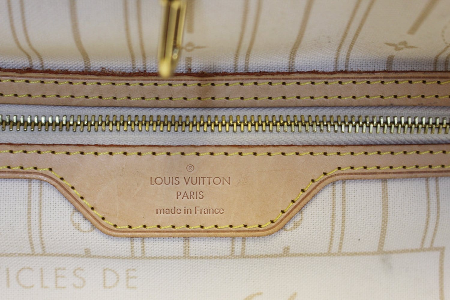 LOUIS VUITTON Neverfull PM Damier Azur Tote Shoulder Bag